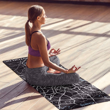 Load image into Gallery viewer, Woman with custom DC print yoga mat
