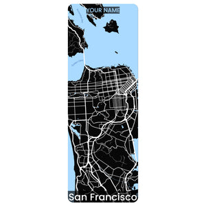 San Francisco Map Yoga Mat